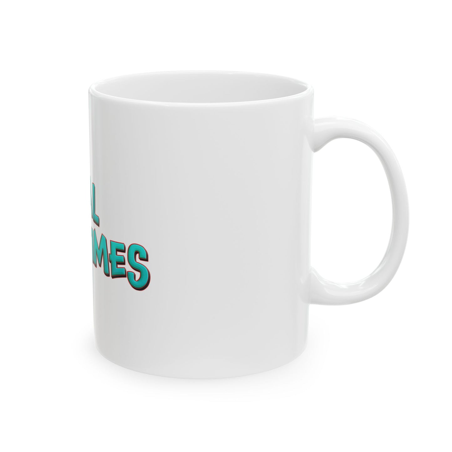 Premium Ceramic Social Sometimes Mug, (11oz, 15oz)