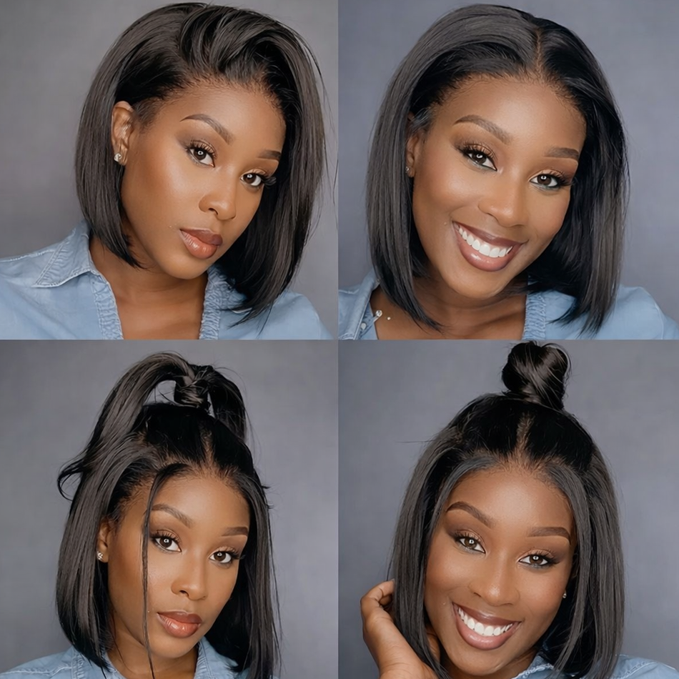 BeautyBuyGen × Mayfive Hair | Straight HD Glueless Wear-and-Go Bob Wig