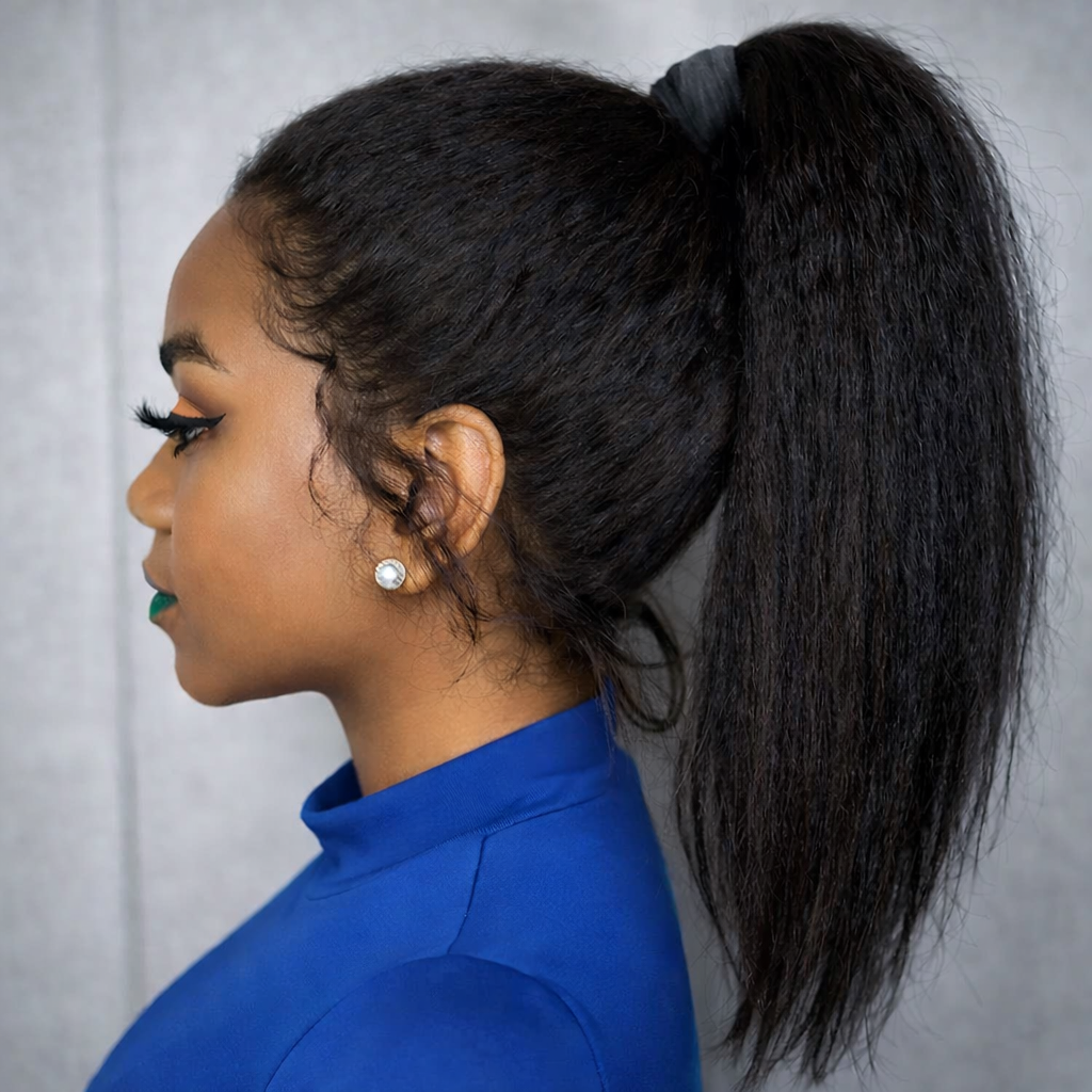 Kinky Straight 360 HD Lace Human Hair Wig - Full Lace - Pre-Plucked | BeautyBuyGen