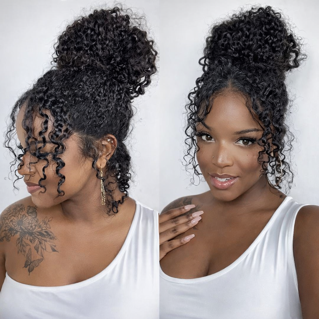Deep Wave 360 HD Lace Human Hair Wig - Full Lace Drawstring | BeautyBuyGen