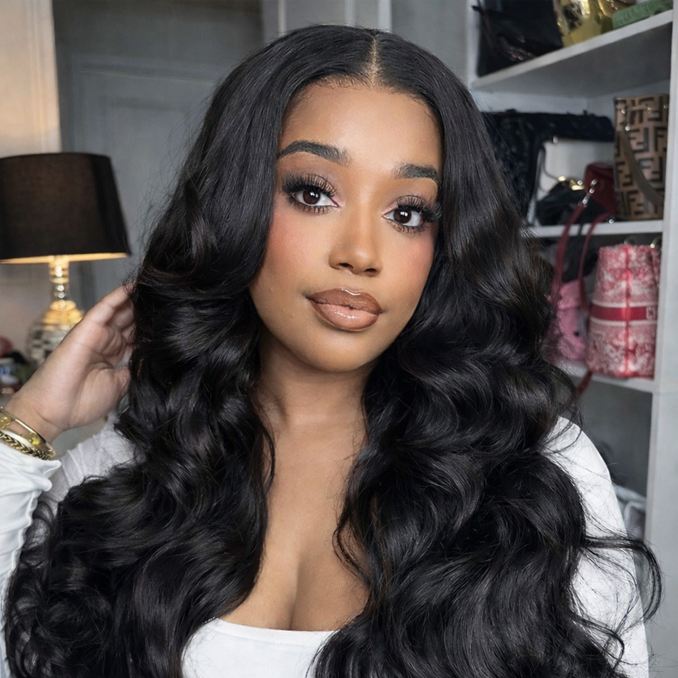 Body Wave Glueless HD Lace Frontal Human Hair Wig - Pre-Cut Lace - 250% Density | BeautyBuyGen