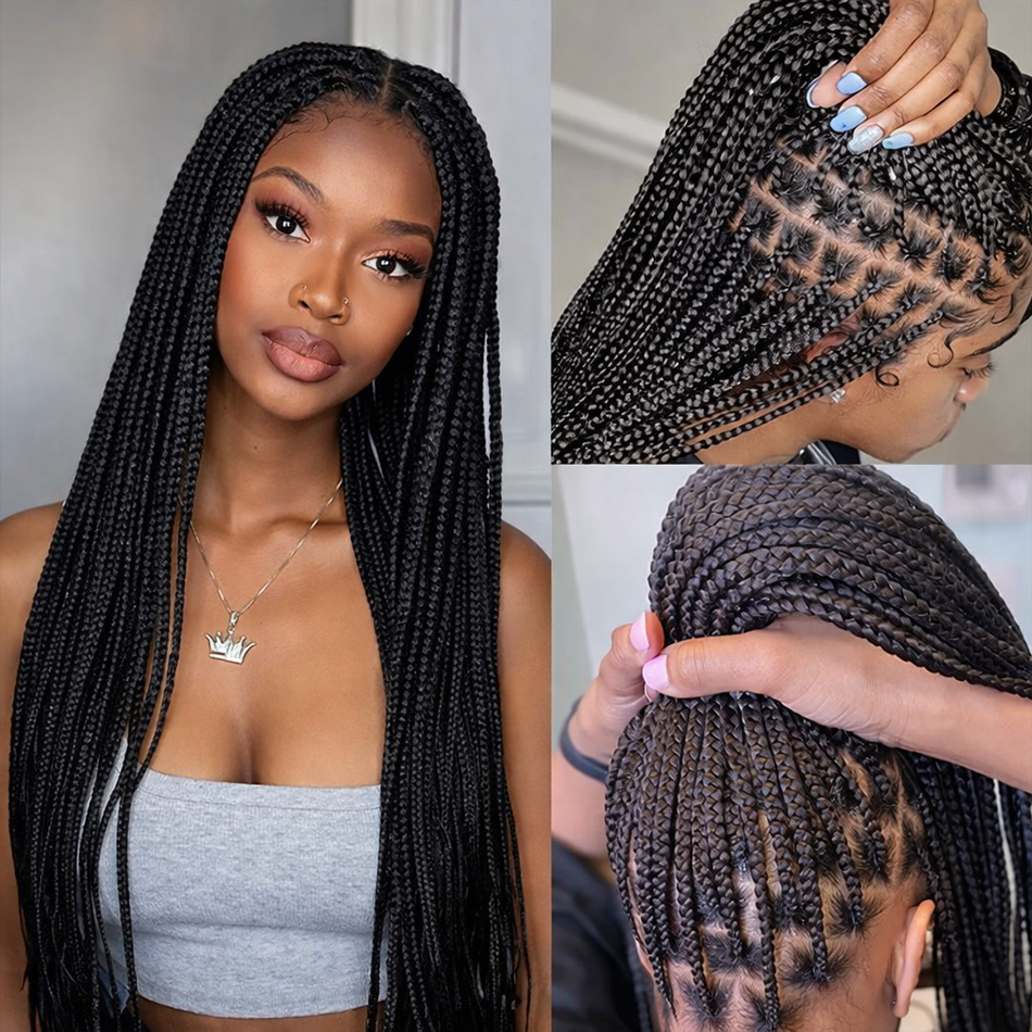 BeautyBuyGen × Queendom | Full-Lace Cornrow Braided Wig