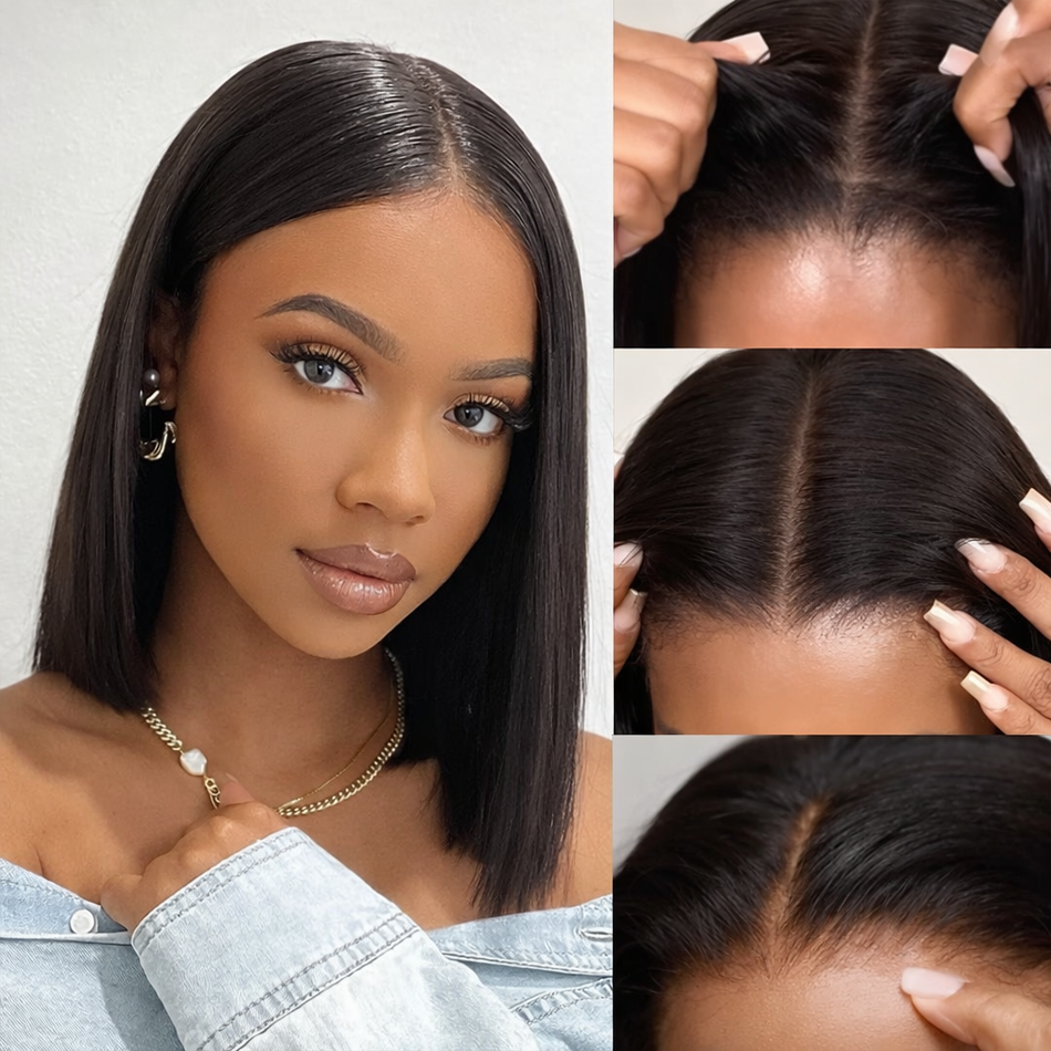 BeautyBuyGen × Mureen | Straight HD Glueless Wear-and-Go Bob Wig (8–16”)