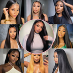 BeautyBuyGen × Zilia | Bone Straight HD Lace Wig – 180% or 220% Density
