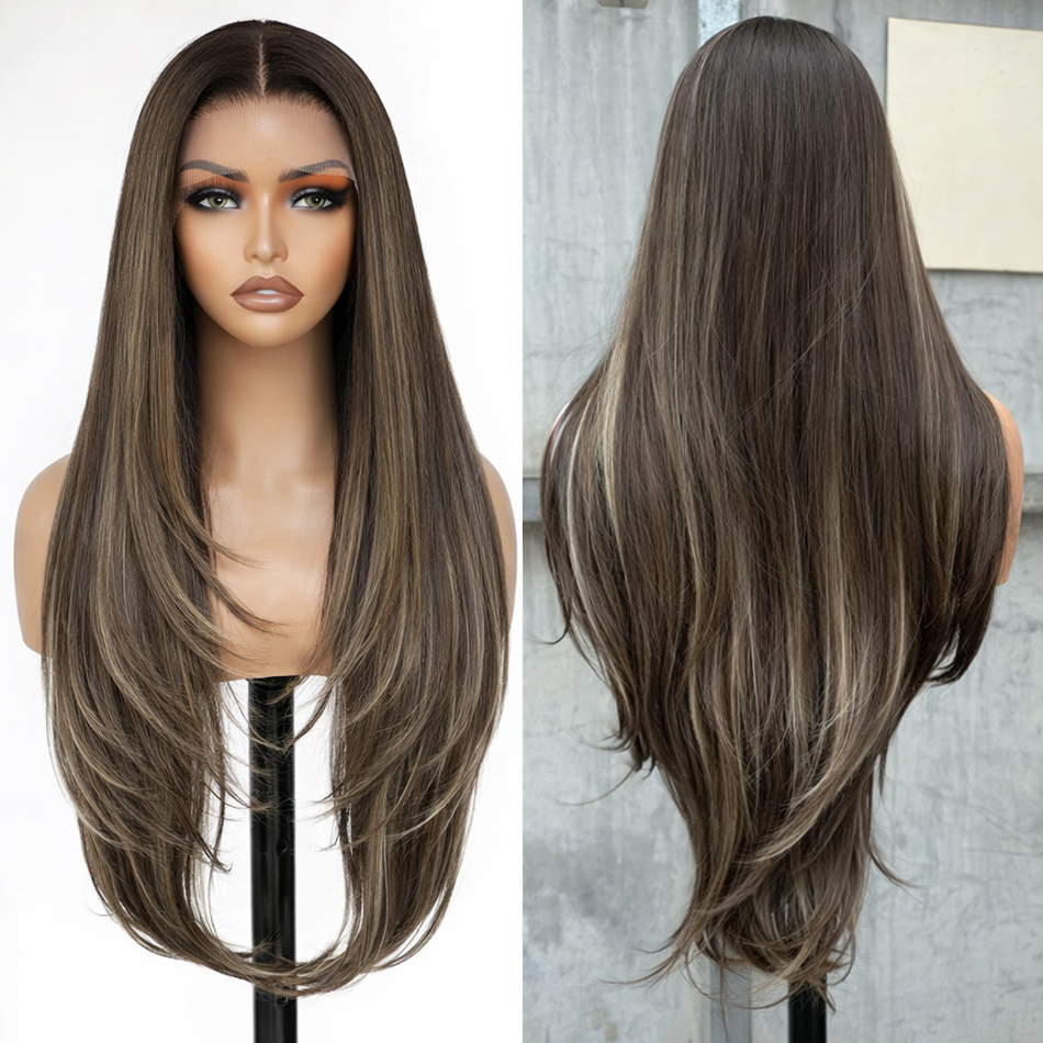BeautyBuyGen × Magicae | 30” Ombre Straight Lace Front Wig (13×4)