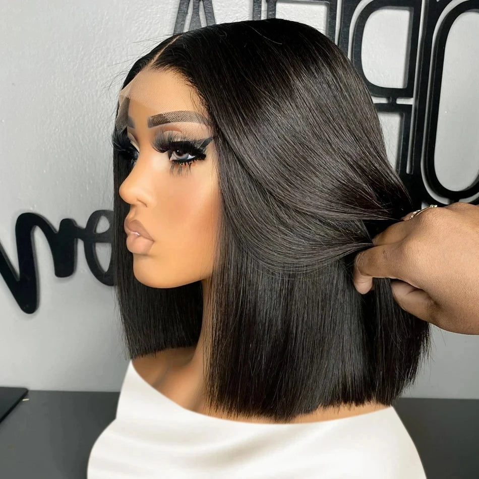 BeautyBuyGen × Melody | Bone Straight HD Lace Bob Wig (12–16”)