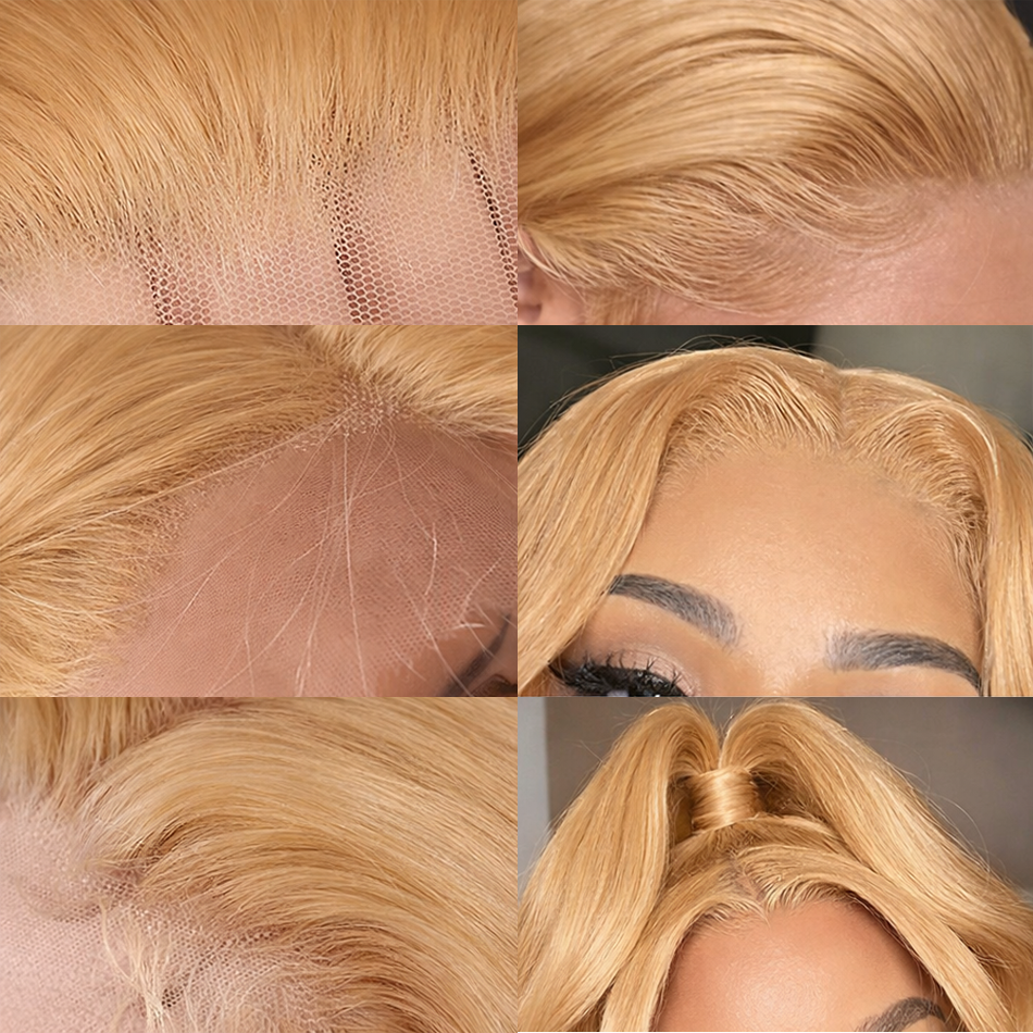 Honey Blonde Body Wave HD Lace Frontal Human Hair Wig - 27 - 34/36 Inches | BeautyBuyGen