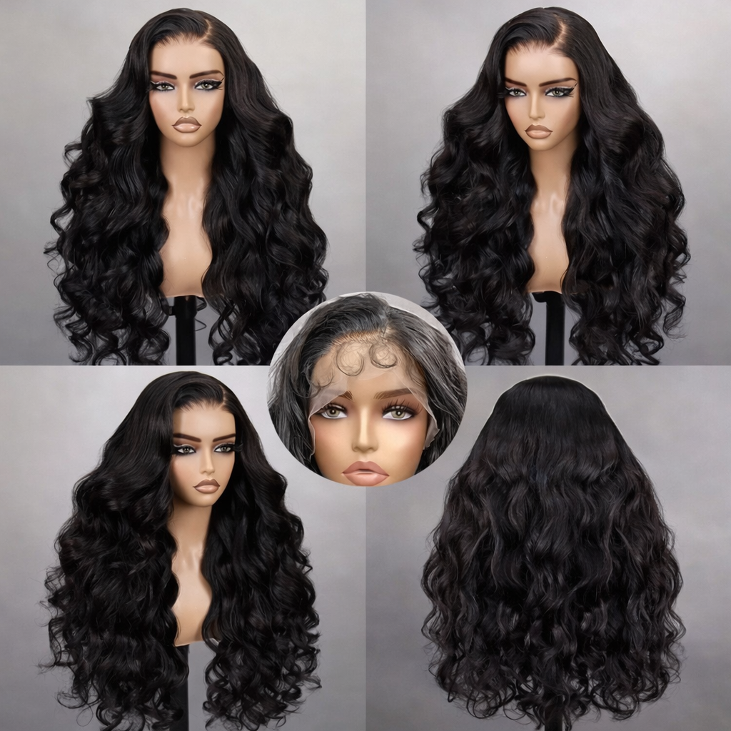 Body Wave Glueless HD Lace Frontal Human Hair Wig - Pre-Cut Lace - 250% Density | BeautyBuyGen