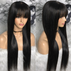 BeautyBuyGen × Nneka | 30” Bone Straight Glueless Bang Wig (3×1 Lace Part)