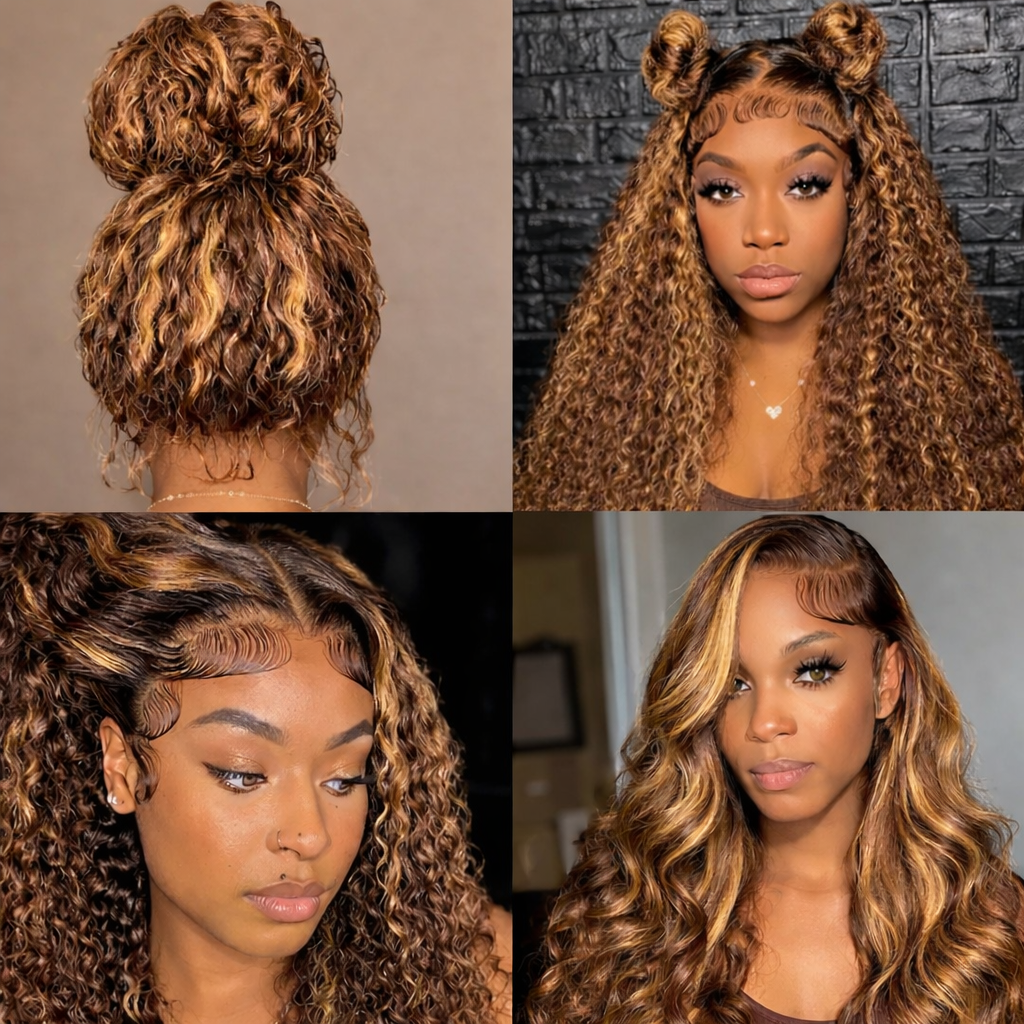 Deep Wave 360 HD Lace Human Hair Wig - Full Lace Drawstring | BeautyBuyGen