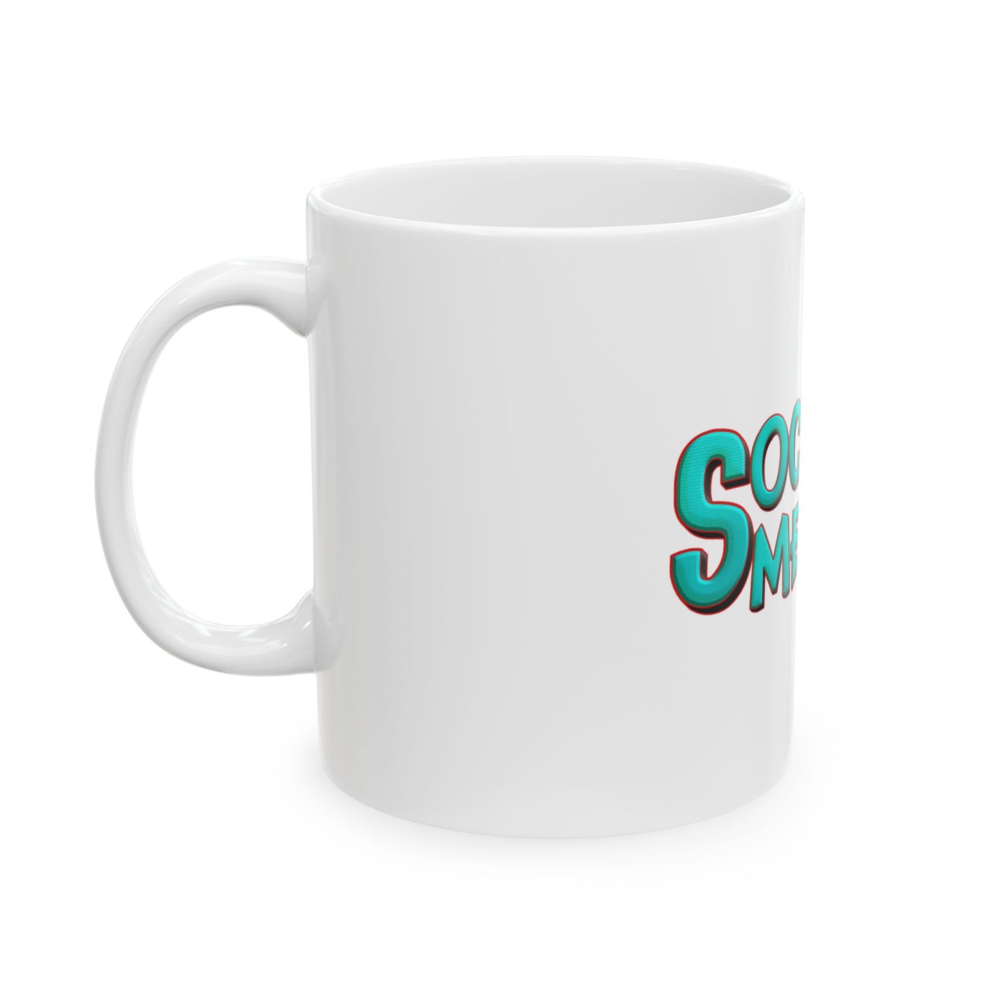 Premium Ceramic Social Sometimes Mug, (11oz, 15oz)
