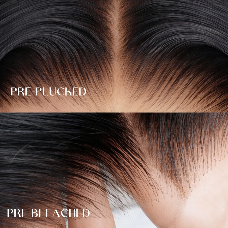 Blonde Highlight Straight Bob Human Hair Wig - 5×5 Lace Closure | BeautyBuyGen