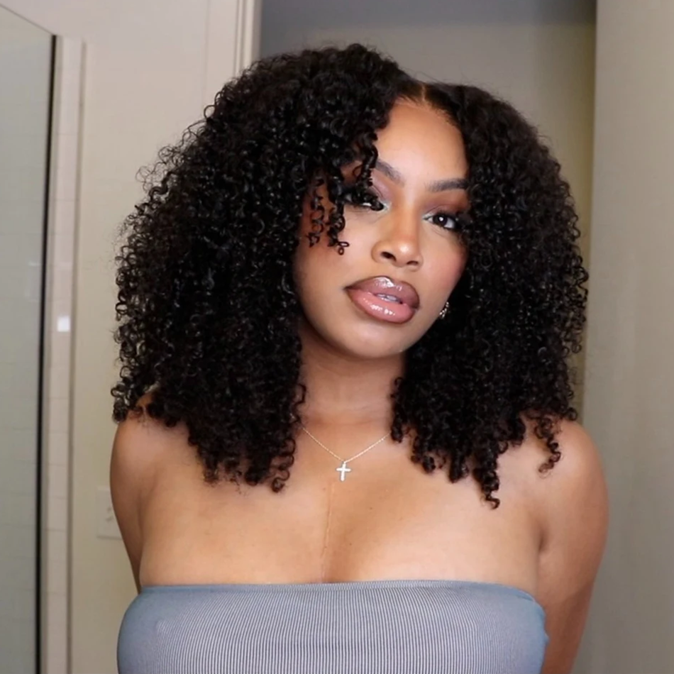 Kinky Curly HD Glueless Wear-and-Go Human Hair Wig | BeautyBuyGen