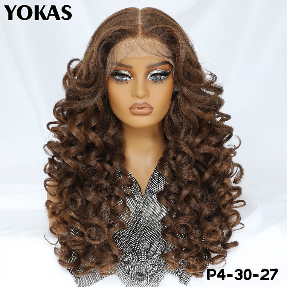 BeautyBuyGen × YOKAS | 24” Latisha Curly Lace Frontal Wig (13×6, Pre-Plucked)