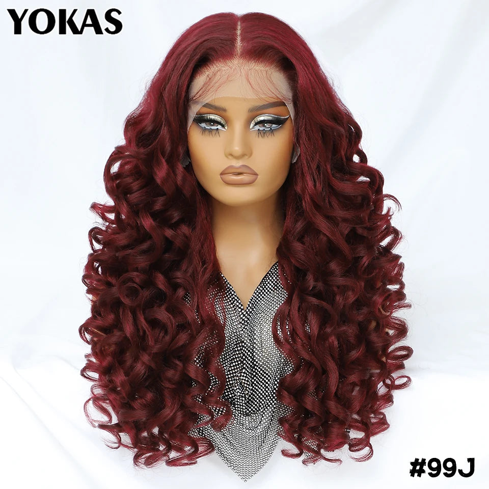 BeautyBuyGen × YOKAS | 24” Latisha Curly Lace Frontal Wig (13×6, Pre-Plucked)