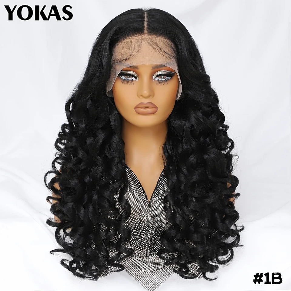 BeautyBuyGen × YOKAS | 24” Latisha Curly Lace Frontal Wig (13×6, Pre-Plucked)