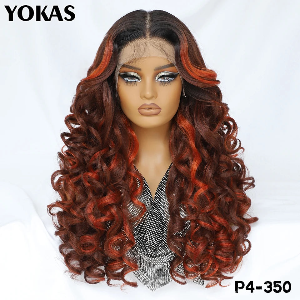 BeautyBuyGen × YOKAS | 24” Latisha Curly Lace Frontal Wig (13×6, Pre-Plucked)