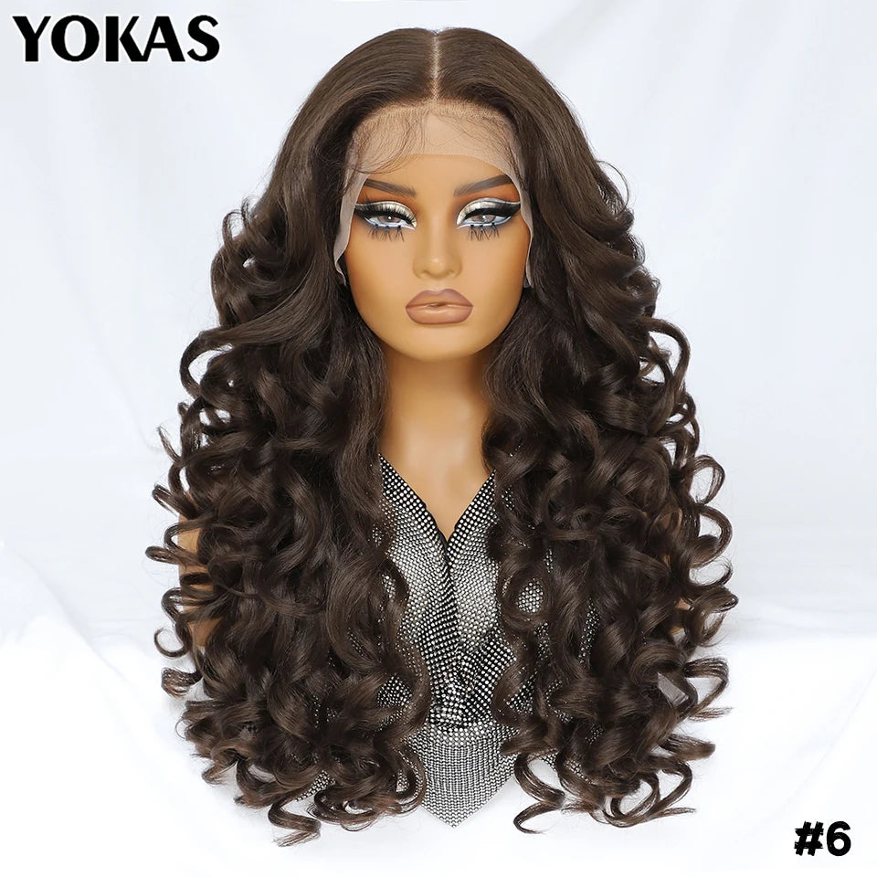 BeautyBuyGen × YOKAS | 24” Latisha Curly Lace Frontal Wig (13×6, Pre-Plucked)