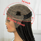 BeautyBuyGen × Alice Spring | Knotless Boho Box Braid Bob Full Lace Wig (Curly Ends)