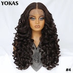 BeautyBuyGen × YOKAS | 24” Latisha Curly Lace Frontal Wig (13×6, Pre-Plucked)