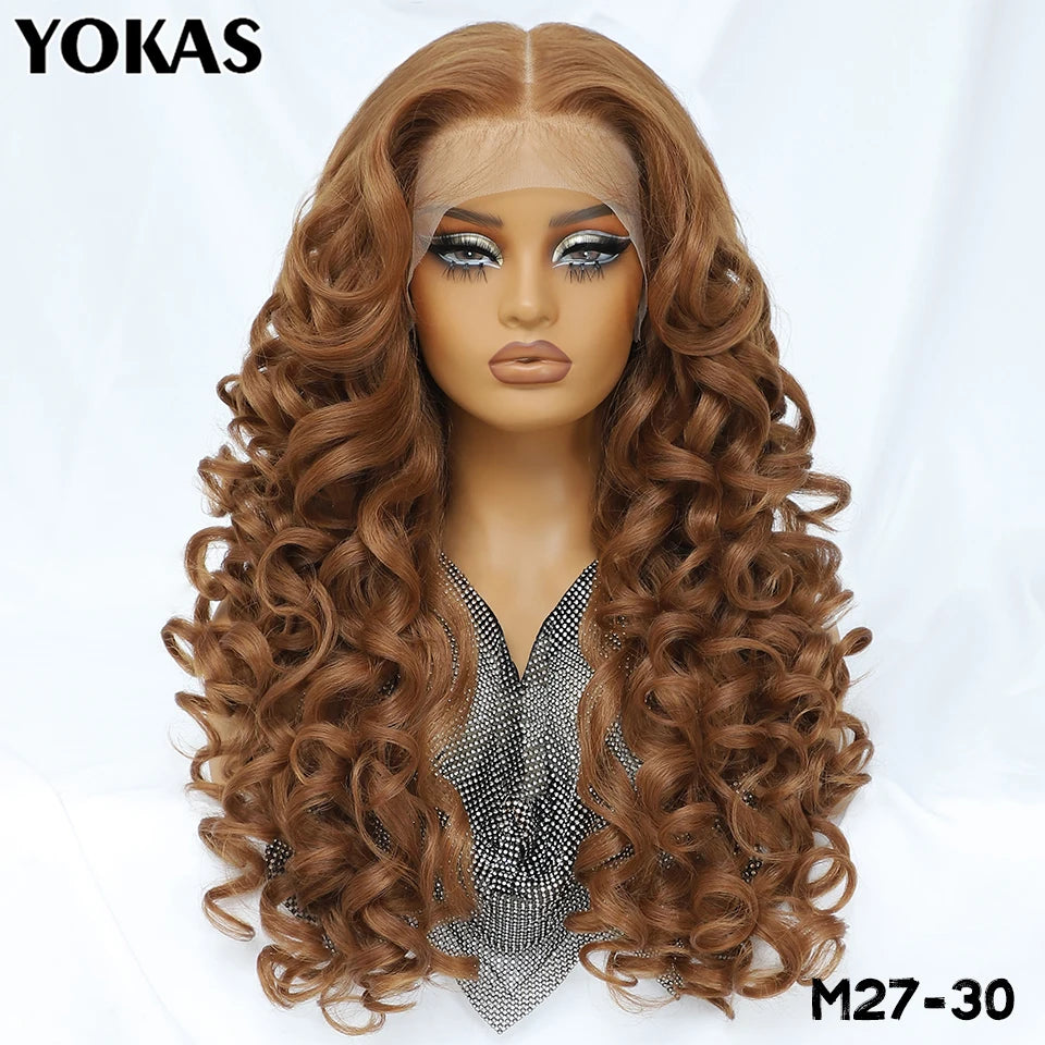 BeautyBuyGen × YOKAS | 24” Latisha Curly Lace Frontal Wig (13×6, Pre-Plucked)