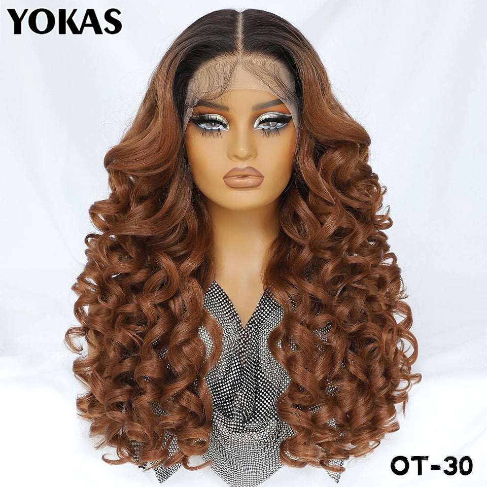 BeautyBuyGen × YOKAS | 24” Latisha Curly Lace Frontal Wig (13×6, Pre-Plucked)