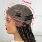 BeautyBuyGen × Alice Spring | Knotless Boho Box Braid Bob Full Lace Wig (Curly Ends)