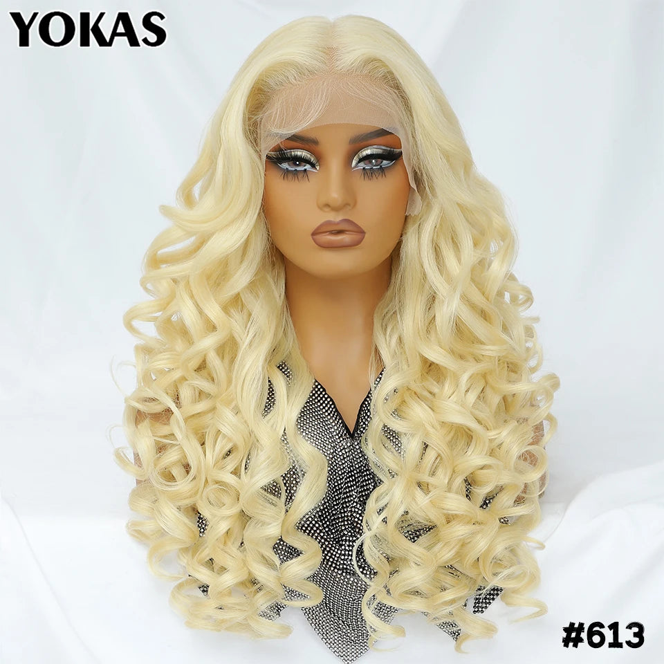 BeautyBuyGen × YOKAS | 24” Latisha Curly Lace Frontal Wig (13×6, Pre-Plucked)